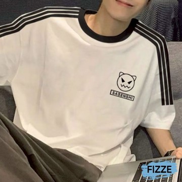 潮流ins簡約印花上衣 純棉短袖T恤 情侶百搭T恤 短袖上衣 圓領T恤 T恤 上衣 ATJST182【FIZZE】