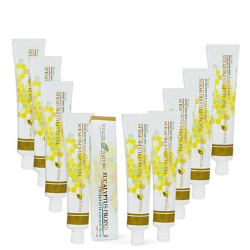 澳洲 HEALTH NATURE 尤加利蜂膠牙膏含薄荷風味(9入組 110g/條)