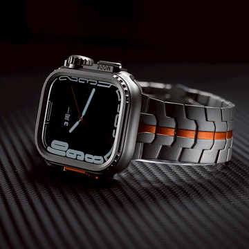 金屬錶帶+鈦合金錶殼 適用於 Apple Watch S11 10 9 8 7 6 SE 錶帶 45/49mm 46mm