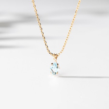 【輕奢】水色詩篇-藍托帕石項鍊