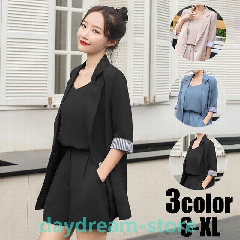 セットアップ レディース 40代 春 夏 セットアップ 通勤 シャツ ショートパンツ 3点セット ビジネススーツ オシャレ テーラード 韓国風 着痩せ 大人 新作 通販 Lineポイント最大0 5 Get Lineショッピング