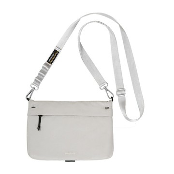 MAGEASY 2L Sacoche 水泥灰/璀璨銀 掛繩隨行包 H7880【新竹皇家4895241122811】