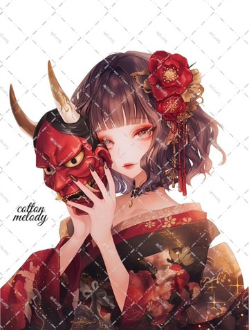 original sticker no.5505 人物貼紙 原創貼紙 人物貼紙 女孩貼紙 原創人物貼紙