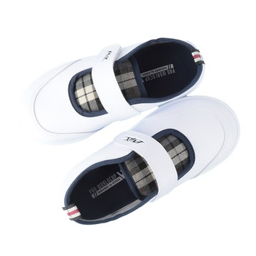 PROWORLDCUP 兒童款格紋室內鞋  190mm  白色