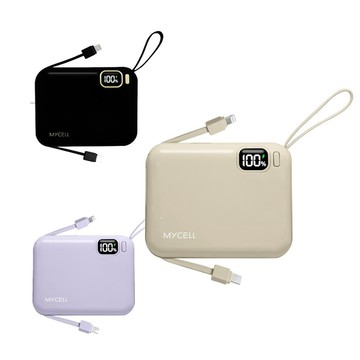 MYCELL 【MYCEll】 Mini Air 20W PD 10000mAh 自帶線可拆 全協議閃充行動電源
