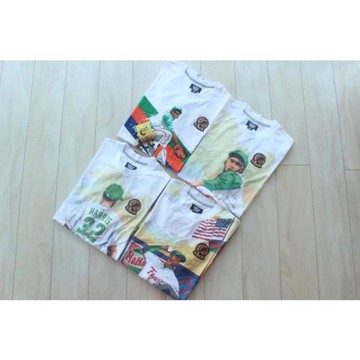 SKOOL歐美HIPHOP街頭HustleGang黑人棒球聯盟主題印花RAP短袖T.I.