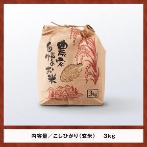 ふるさと納税 永友農園産「こしひかり（玄米）」3kg 【米 お米 白米 玄米 国産お米 米飯 お米 お米 宮崎県産米 コシヒカリ お米 お.. 宮崎県川南町