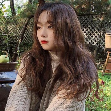 假發女長卷發蓬松自然水波紋可愛圓臉羊毛卷中長發全頭套【櫻田川島】