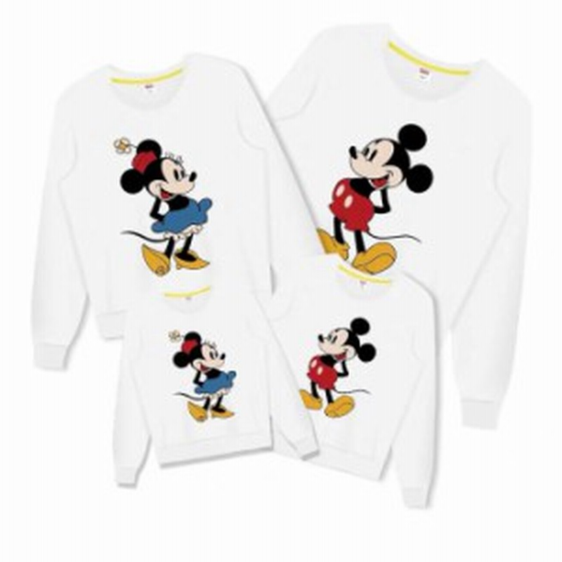 ミッキー パーカートレーナー Disney 親子ペア ディズニー Mickey 春秋 裏起毛なし スウェット トップス カジュアル家族 お揃い 通販 Lineポイント最大get Lineショッピング