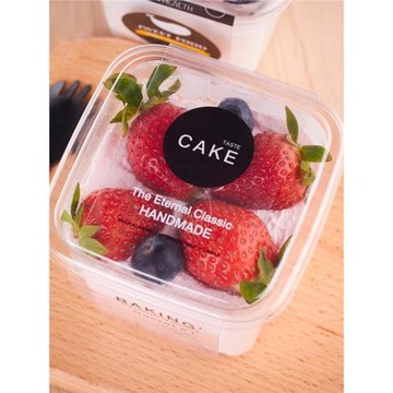 一次性塑料方形慕斯杯酸奶杯千層蛋糕盒水果奶油杯木糠杯冰淇淋杯