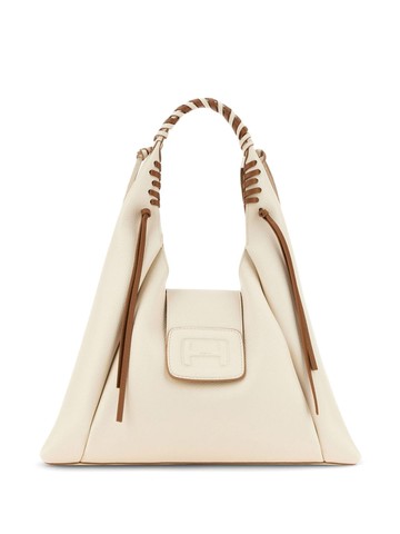Hogan - medium H shoulder bag - women - Leather - One Size - Neutrals