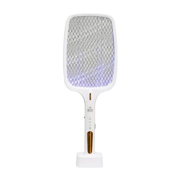 SUPA FINE 勳風 二合一USB充電捕蚊燈拍 附收納底座 三層網面 可調電壓 DHF-T3500  535 x 190 x 80 mm  535 x 190 x 80 x mm  白色 + 金色