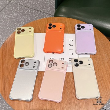 大四角玻璃殼 新款防摔鏡頭全包保護套 簡約 適用 iPhone 17 16 15 14 Pro Max 保護殼 手機殼