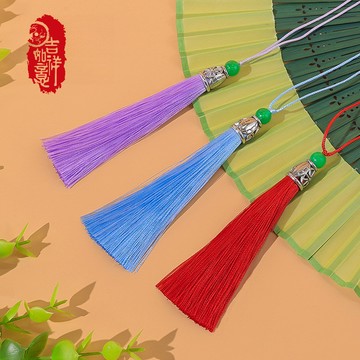 10CM穿珠鏤空帽流蘇穗子 服飾吊墜文玩吊飾香包香蘘吊穗流蘇批發