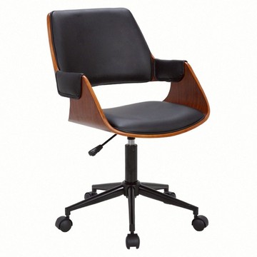 E-home Vic 維克扶手曲木可調式電腦椅 SKC054A-blk  黑色  59 x 54 x 83~95cm