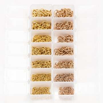 宏雲Hongyun- Jy-開口圈套裝多規格不鏽鋼連接圈飾品diy配件 製作項鍊手鍊單圈跳環