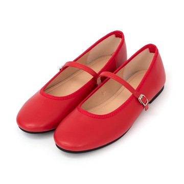 D+AF 奧黛麗小圓頭平底瑪莉珍鞋