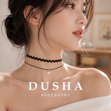 客製化鏈長🇹🇼台灣手工製作 頸鏈 波浪雙層笑臉銀 - BEMYLOVE & DUSHA