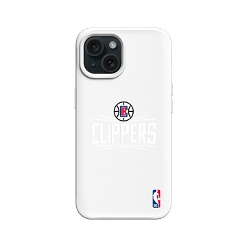 iPhone 15 SolidX 白 - NBA - Logo-洛杉磯快艇 L.A. Clippers - Light