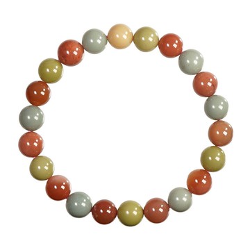 【正佳珠寶】阿拉善 高品戈壁玉髓 8mm 阿拉善瑪瑙手珠