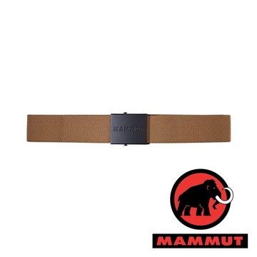 【MAMMUT 長毛象】Mammut 金屬Logo印花編織腰帶『深沙褐』1192-00141 戶外 露營 登山 健行 休閒 時尚 出國 旅遊 腰帶
