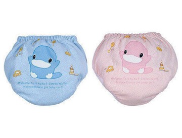 KUKU寶寶薄練習褲(M/L)(藍/粉)