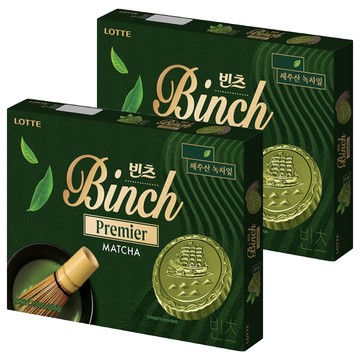 LOTTE 樂天 Binch 抹茶餅乾  204g  2盒