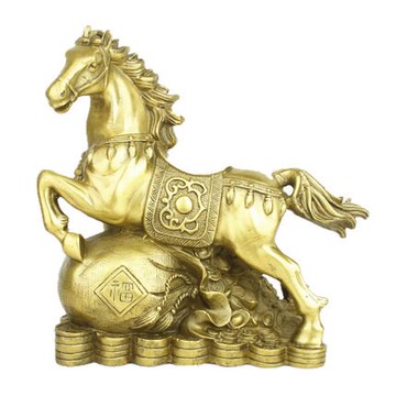 現貨銅金錢馬擺件 銅工藝品