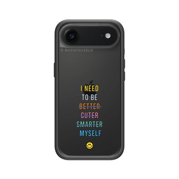 iPhone Air Mod NX -邊框背蓋組合 (相機按鈕) 黑 - Positive Vibes / 正好能量 - I Need To Be Myself