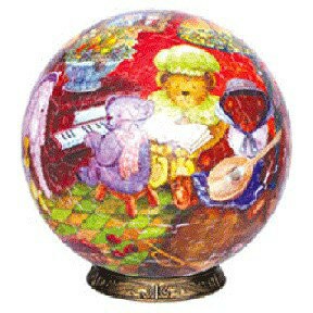 P2 - UN-1008 球型拼圖 寶貝熊家族拼圖540片"此商品為絕版品"