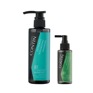 CONTIN 酵素極萃豐盈洗髮乳300ml+修護養髮液120ml