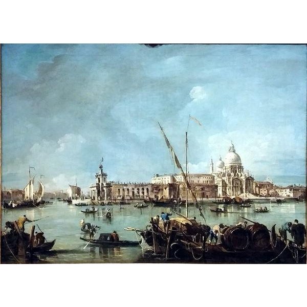 油絵 Francesco Guardi_サンタ・マリア・デッラ・サルーテ教会