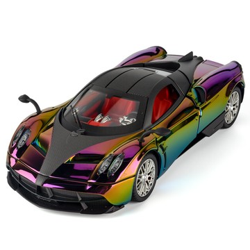 🌈「汽車模型」(盒裝)仿真1比24龍電鍍版合金跑車模型擺件玩具