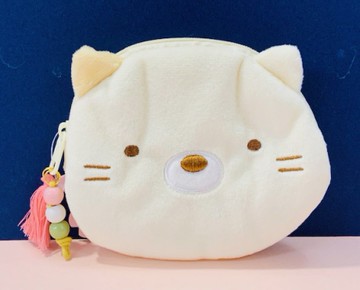 【震撼精品百貨】角落生物 Sumikko Gurashi~SAN-X 絨毛造型零錢包-貓咪#72472