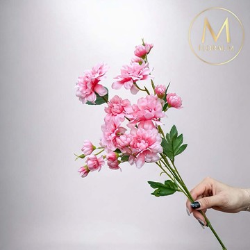 以後都走花路吧🌷快速出貨【Floral M】居家花仙子芍藥櫻花粉仿真花花材（1入組）