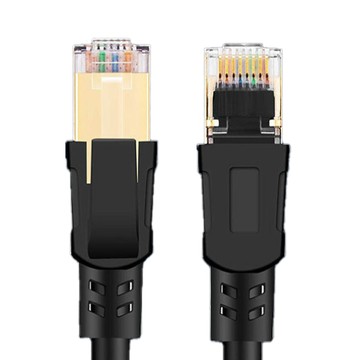 DTAudio Cat.8 乙太網路線 50cm KN-A01 高速傳輸 穩定連接  黑色  1條