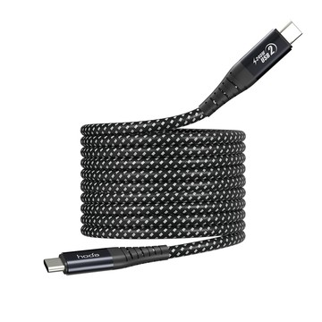 【 HODA 好貼 】240W USB-C to C 磁吸收納編織快充線 2M 充電線 傳輸線