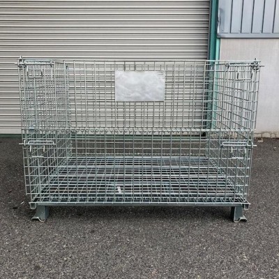 中古 メッシュパレット 1200×1000×900 網カゴ 網パレット 鉄