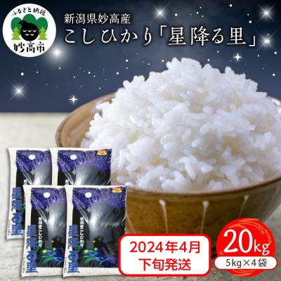 ふるさと納税 妙高市 新潟県妙高産こしひかり星降る里20kg