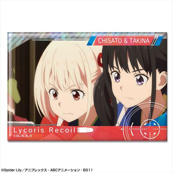 リコリス・リコイル おそろフーディー　錦木千束　缶バッジ　ホログラム スライドカードケース（リコリス・リコイル 錦木千束 おそろ