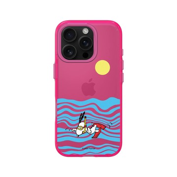 iPhone 16 Pro Clear 粉漾桃 - 史努比 Snoopy - Dive Dog