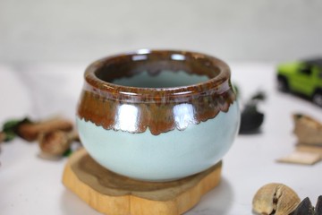 【送禮好物】200ml 汝窯 手拉坯茶杯 主人杯 葉敏祥手作