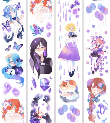 羅蘭 気分人物集 和紙膠帶 台灣製 10米卷