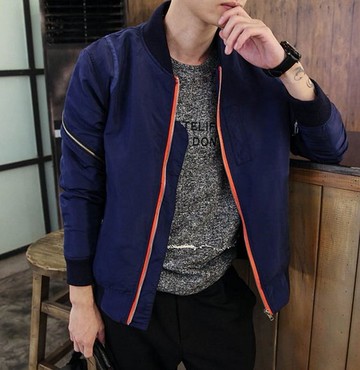 韓國 高檔 MA1 拉鍊 設計 軍外 夢想外套