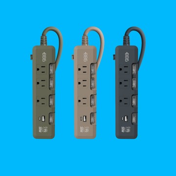 +886 [極野家]4開3插USB+Type C PD 30W 快充延長線1.8米【電競館】