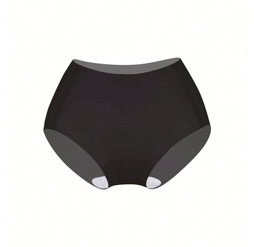 【肌呼無感】輕透抗菌無痕內褲-中腰 - M / 黑