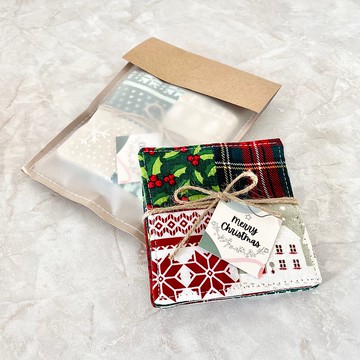 1套4片 拼布杯墊 加厚 隔熱