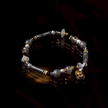 簡法｜地圖石拉長石手鍊 C1596