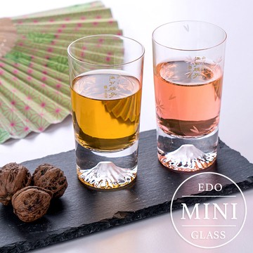 【任2件95折】現貨 MINI迷你版! 田島硝子 富士山杯 迷你經典款x迷你櫻花款 高杯啤酒杯2入組 酒杯 玻璃杯 隨飲料變色 日本原裝 最佳禮物 伴手禮推薦 TG20-015-MT+TG20-015-MTS 熱賣中!