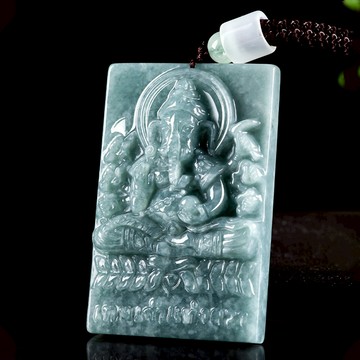 玉墜 飾品 健康項鍊 象神 佛牌 翡翠 飾品 玉石項鍊 玉珮 吊墜 吊飾 招財納福 保平安 男女同款 生日禮物 226